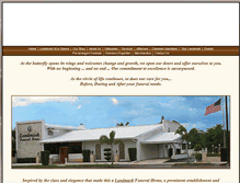 Tablet Screenshot of landmarkfuneralhome.com